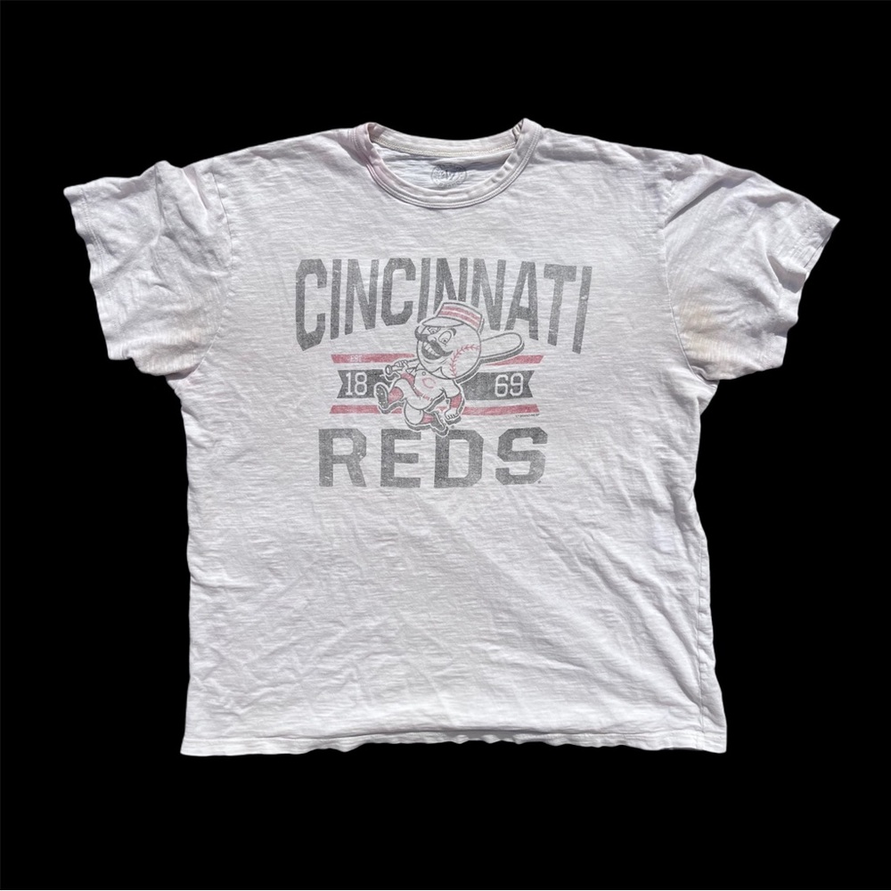 Vintage Cincinati Reds Tee Nice Fade 47 Brand
